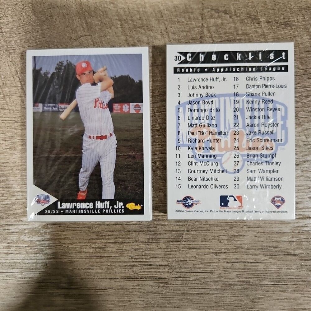 1994 Classic SEALED TEAM Martinsville Phillies Full Team + Checklist Lawrence Ru